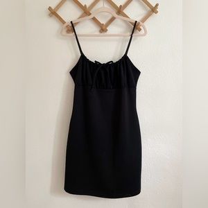 Vintage 90’s/Y2K Bebe Max Mini LBD with Drawstring Neckline